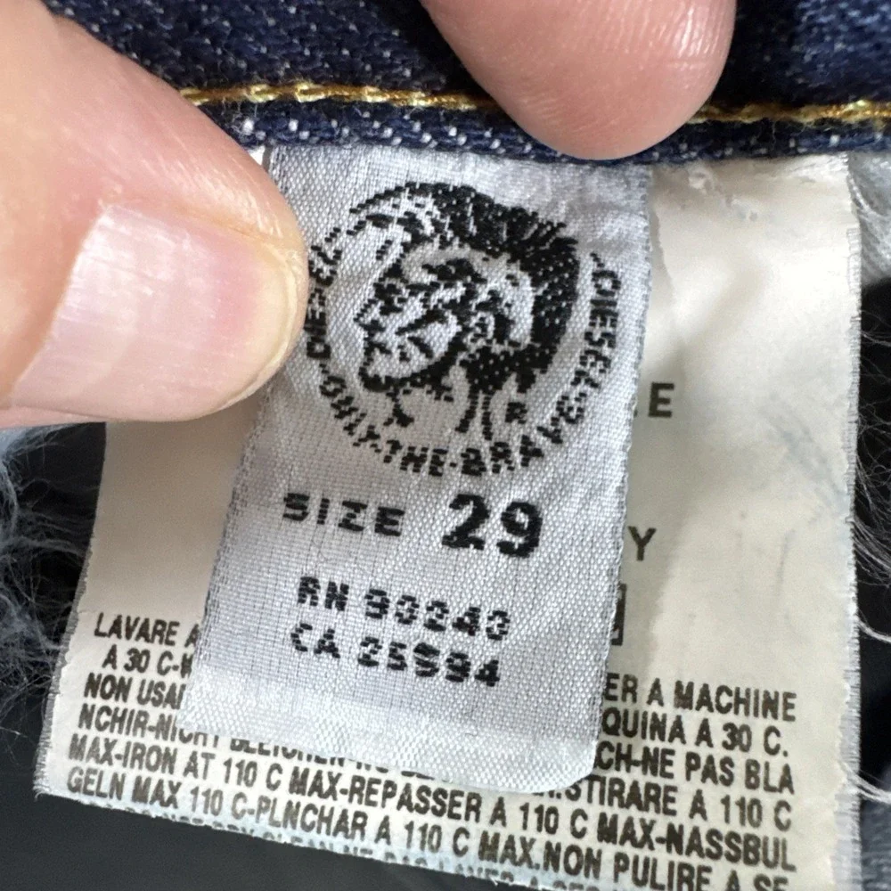 Vtg Diesel Industry Fellow Type RR55 Jeans Mens Straight Button Fly Size 29x29